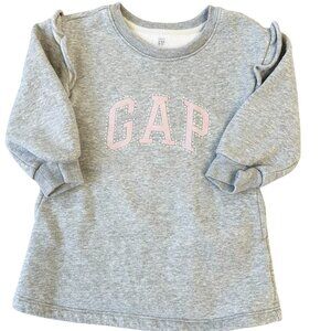 Baby GAP Girls Sweater Dress Gray Long Sleeves Size 2 Years Toddler Pre-owned